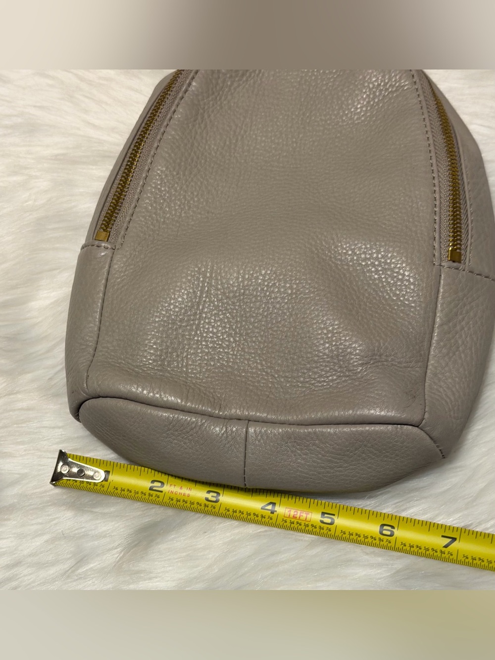 HOBO Fern Sling Taupe Pebbled Leather Crossbody - Picture 6 of 13